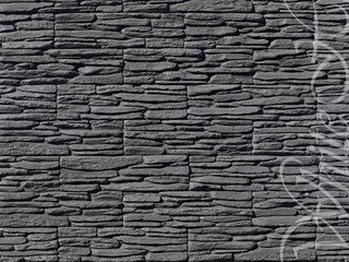 Декоративный камень 269-80 White Hills "Ист Ридж" (Zandland), угольно-черный, плоскостной, без шва