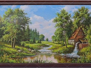 Картина 60х100 "Банька" DW