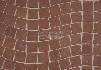 Клинкер тротуарный ЛСР «МЮНХЕН» квадро (под распил) коричневый 2