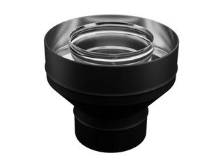 Старт-сэндвич (430/0,8 мм + нерж / эмаль /600° черная) Ф150х210 BLACKSIDE