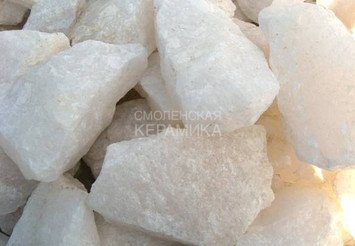 Камень д/сауны Кварц белый для электро каменок 10кг (ведро) 1