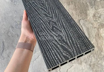 Террасная доска Latitudo 3D-Wood, 150х24х3000 мм, Графит 7