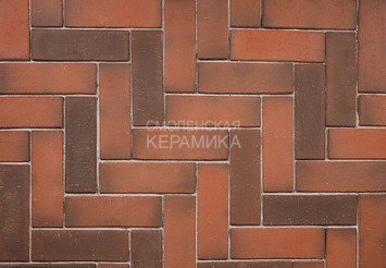 Клинкер тротуарный ЛСР «НОТТИНГЕМ» ЛОНГ терракотовый флэш 2