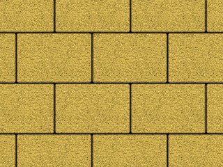 Тротуарная плитка Выбор "Прямоугольник" Гранит, желтый, 200х100х40 мм