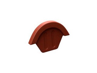 Коньковый торцевой элемент универсальный Braas ПРО (красный, коричневый, черный) ПВХ