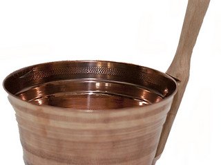 Ушат медь 5л, большой (Банька)