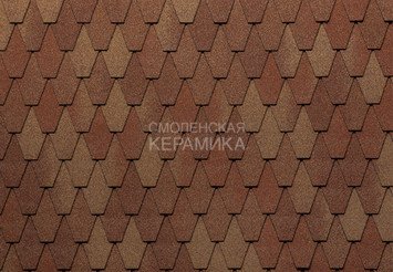 Гибкая черепица TEGOLA PREMIUM Кастелло красный Европа 1