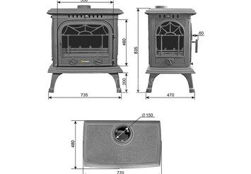 Печь-камин Везувий HR-15Р 