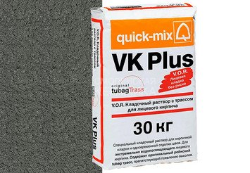 Кладочный раствор с трассом Quick-mix VK plus . E, антрацитово-серый, 30 кг 1