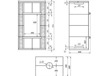 Камин ASTON Вертикаль «BOYARD» Амфиболит 5