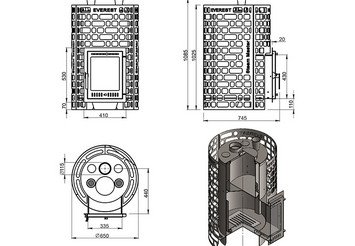 Печь для бани Эверест 