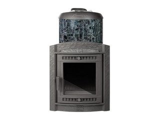 Печь банная "Атмосфера XL" в ламелях "Пироксенит" наборный рисунок