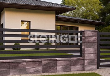 Блок заборный STEINGOT 500x200x200 мм, Бурый камень (Stein Brown) 5