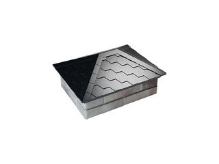 Колпак Zking Everest 520 х 390 с посадкой на 2x1,5 кирпича черный