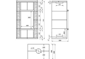 Камин ASTON Вертикаль «BOYARD» Пироксенит Элит 5