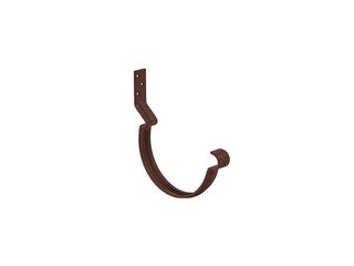 Крюк крепления желоба короткий с компл. крепл. усиленный 150, AQUASYSTEM (Pural Matt), коричневый