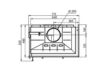 Каминная топка ASTON 700 R 7