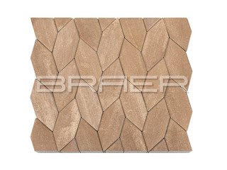 Тротуарная плитка BRAER "Карат" Color Mix Миндаль, 80 мм