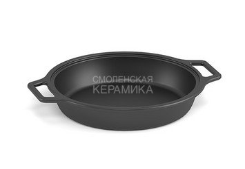 Сковорода чугунная Везувий 6л Ø 380мм (Без крышки) 2