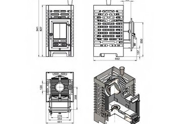 Печь для бани ASTON «Шторм 20» (350) 8