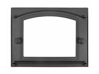 Дверца каминная ДК-2ВС окрашенная под стекло (Рубцовск)