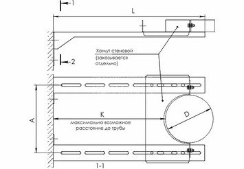 Стеновой хомут ( AISI 430) Ф80 2