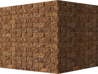 Декоративный камень 444-45 White Hills "Лотиан" (Lothian), темно-коричневый, угловой