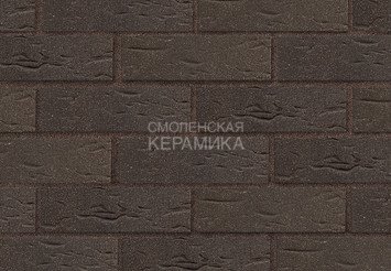 Клинкер фасадный ЛСР Возрождение «Лиссабон» темно-красный с черным песком винтаж 3