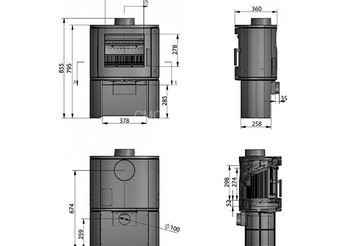 Печь-камин EVEREST S9М 7