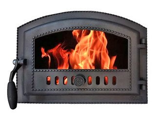 Дверца каминная ДКГ-10С "Каравай" под стекло (Рубцовск)