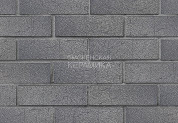 Клинкер фасадный ЛСР «Эльфюс» серебристый винтаж 3