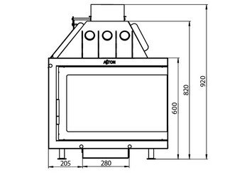 Каминная топка ASTON 700 R 5