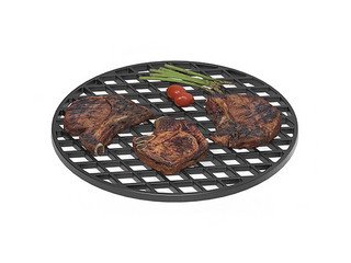 Решетка чугунная круглая "СТЕЙК" Ø 450мм