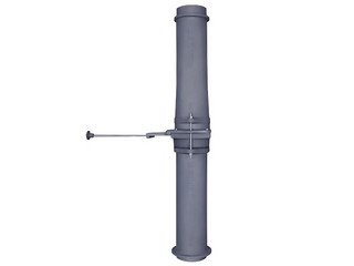 Чугунный шиберный модуль d-130 L-1000