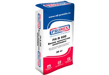 Атмосферостойкая БЕЛАЯ цементная шпатлевка PROMIX FH-B 020 1