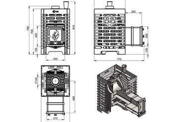 Печь для бани ASTON «Шторм 16» (ДТ-4) Long 8