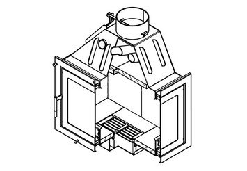 Каминная топка ASTON 700 R 4