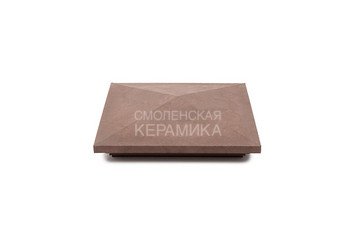 Колпак на столб с подсветкой WEECO 38,5х38,5 см, цвет шоколад 1