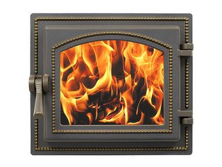 Дверка ВЕЗУВИЙ каминная 260 (Бронза)