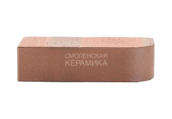 Кирпич керамический печной ЛСР Красный флэш гладкий, угловой R60, 1НФ 3