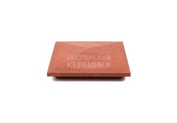 Колпак на столб с подсветкой WEECO 38,5х38,5 см, цвет терракот 1