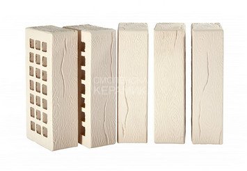 Кирпич облицовочный керамический ЖКЗ Белый Дерево 1НФ 7