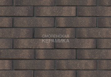 Кирпич лицевой керамический ЛСР Графитовый с посыпкой, гладкий, 1НФ 3