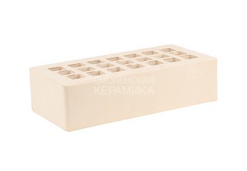 Кирпич облицовочный керамический ЖКЗ Слоновая кость Гладкий 1НФ 3