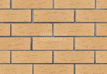 Кирпич лицевой керамический ЛСР Пшеничный рустик, 1НФ 4