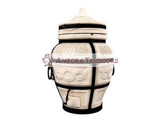 Тандыр керамический Амфора "Есаул" с откидной крышкой