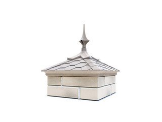 Колпак с посадкой на 1,5 кирпича с пикой Zking Everest бежевый