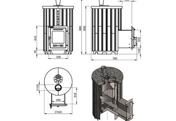 Печь для бани Эверест 