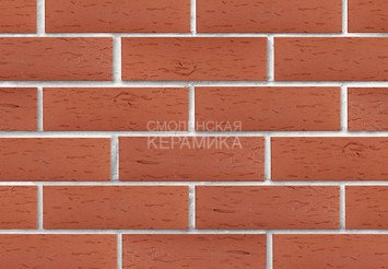 Клинкер фасадный ЛСР «Лондон» красный береста 2