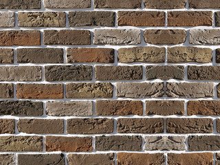 Декоративный камень 309-60 White Hills "Бремен брик" (Bremen brick), коричневый, плоскостной
